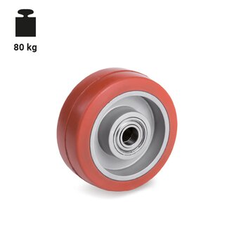 TR-72GS-W-Ruedas de goma siliconica